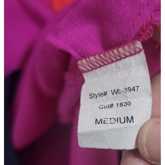 AQUA Women's SZ Medium Colorblock Slip Dress Lightweight Colorful Retro Y2K - Picture 10 of 10